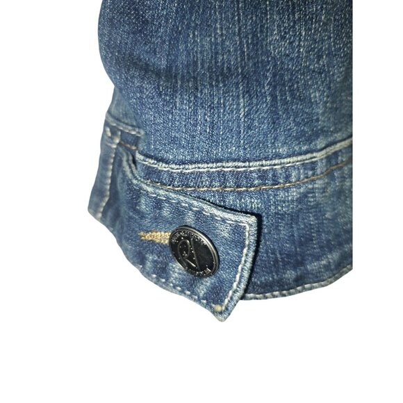 Y2K Revolution by Ricki's Streetwear Denim Lightweight Button Front Jacket Sz M - Picture 14 of 15
